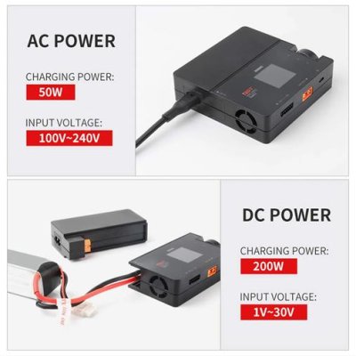 (image for) ISDT 608 AC Lipo Battery Charger AC 50W/DC 200W Dual Mode RC