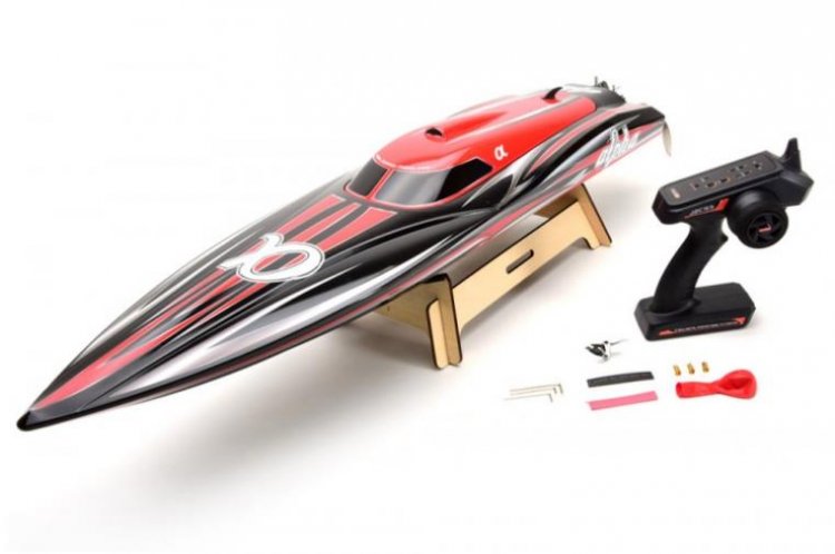 Joysway Alpha 1000mm Brushless V-Boat ARTR Red - Click Image to Close