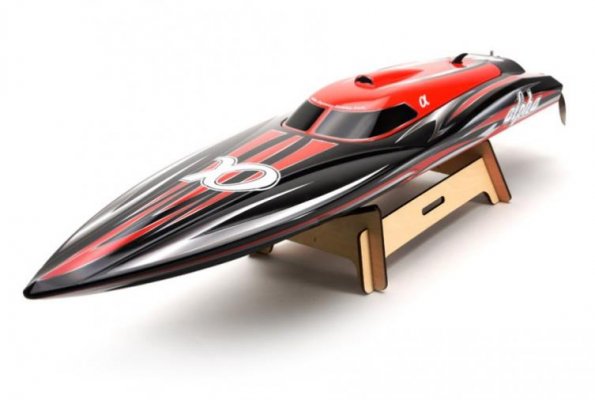 (image for) Joysway Alpha 1000mm Brushless V-Boat ARTR Red