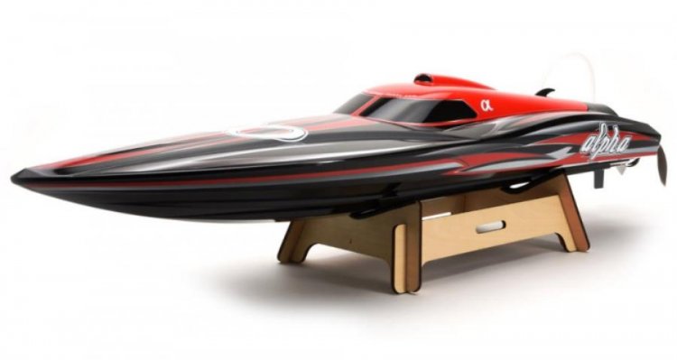 Joysway Alpha 1000mm Brushless V-Boat ARTR Red - Click Image to Close