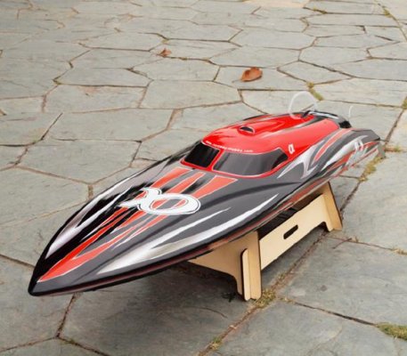 (image for) Joysway Alpha 1000mm Brushless V-Boat ARTR Red