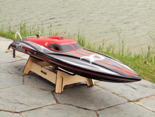 (image for) Joysway Alpha 1000mm Brushless V-Boat ARTR Red
