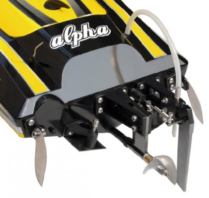 (image for) Joysway Alpha 1000mm Brushless V-Boat ARTR Yellow