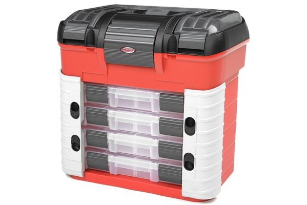(image for) TEAM CORALLY Pit Case - 4 Assortment Box Drawers - Universal Pre-Cut Foam
