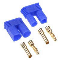 (image for) KDS EC2 blue plastic with 2mm gold plated connector