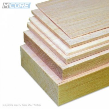 M-Core Balsa Sheet 1.5x100x1000mm