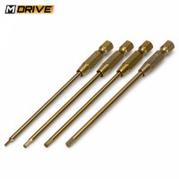 M-DRIVE Power Tool Bits Straight Hex Set 1.5, 2, 2.5, 3mm