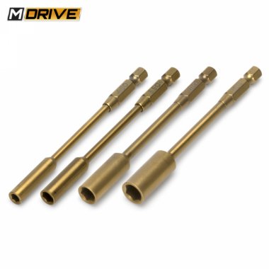 M-DRIVE Power Tool Bits Nut Driver Set 4, 5.5, 7 & 8mm