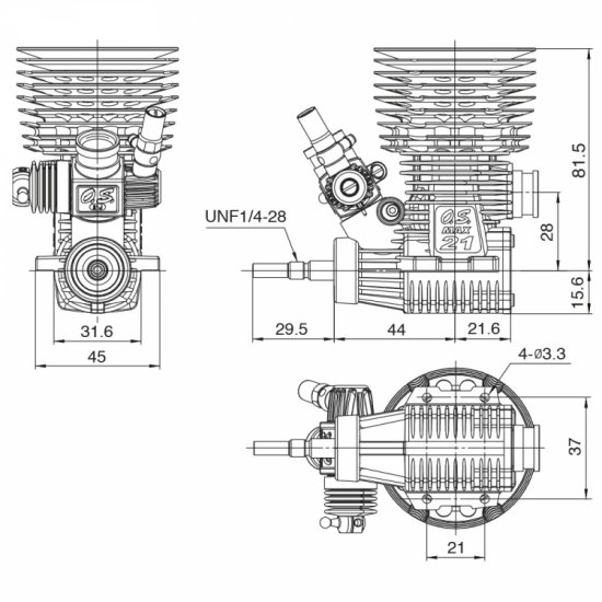 O.S. SPEED B21 Adam Drake 2 Off-Road /T2100SC Combo - Πατήστε στην εικόνα για να κλείσει