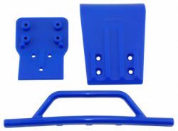 RPM Bumper & Skid Plates Front Blue Slash 4x4