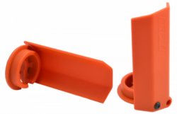 RPM Shock Shaft Guards Orange (2) X-Maxx