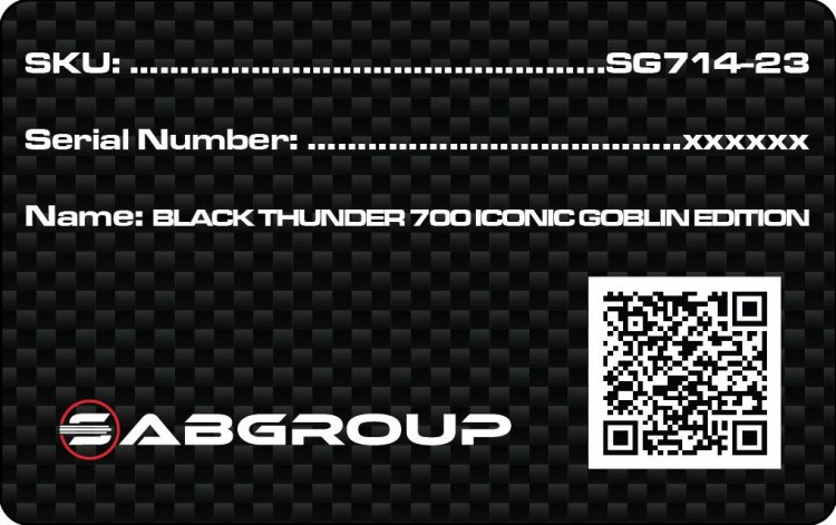 SAB Goblin 700 Black Thunder Iconic Edition - Πατήστε στην εικόνα για να κλείσει