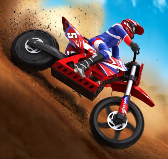 SkyRC SR5 Super Rider Dirt Bike 1/4 RTR - Πατήστε στην εικόνα για να κλείσει