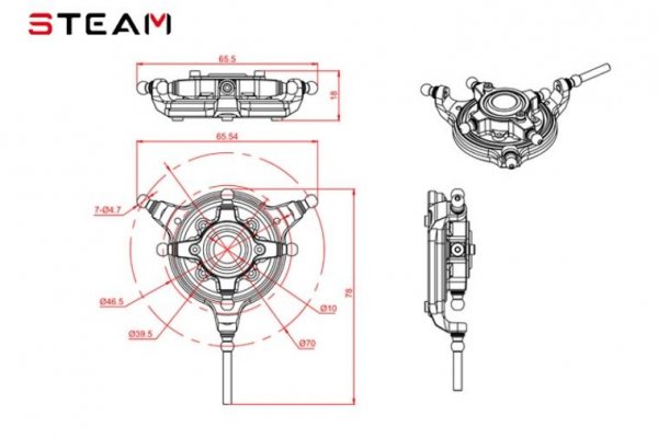 (image for) STEAM (MK55011) 550 metal swash plate