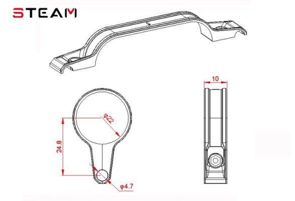 (image for) STEAM (MK5505B) Φ22 tail gear lever fixing ring / orang