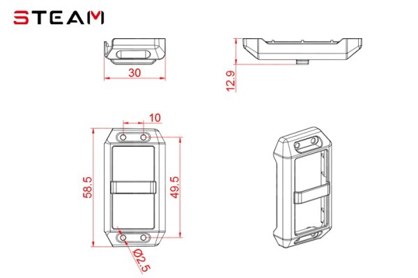(image for) STEAM (MK6045B) 550/600 steering gear cover / orange