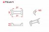 (MK55022) Tarot 550 metal tail pipe clamp / 22MM
