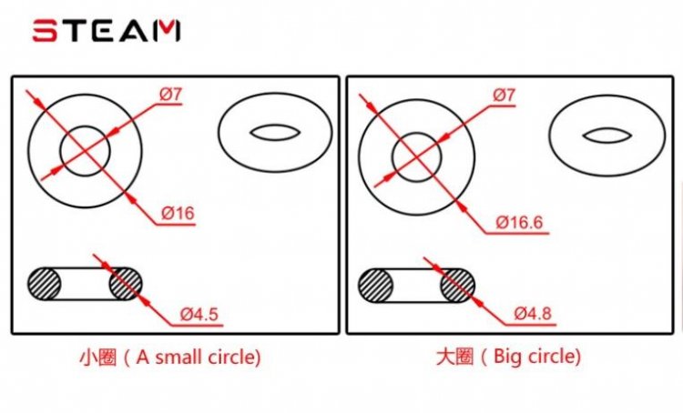 (MK6026) Tarot 600 horizontal axis O-ring 75 - Πατήστε στην εικόνα για να κλείσει