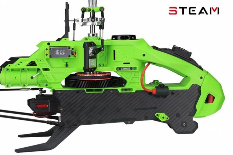 (MK6040C) Tarot 550/600 right side body / green - Click Image to Close
