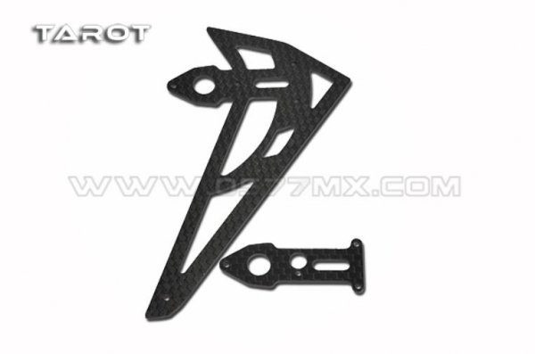(image for) TAROT (TL48022-01) 450PRO vertical carbon tail gearbox wing
