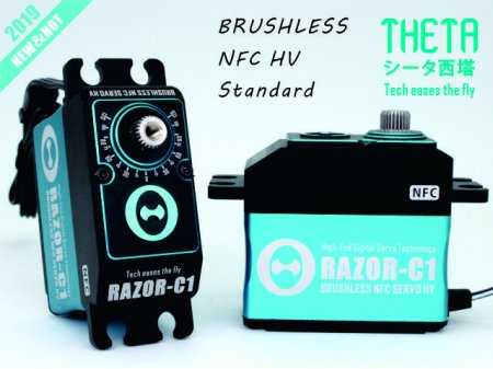THETA RAZOR C1 NFC HV High-Torque, standard size brushless servo
