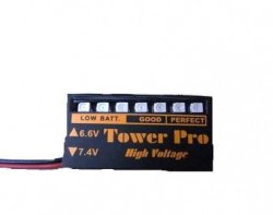 Tower Pro: Voltage indicator 6.6 - 7.4V