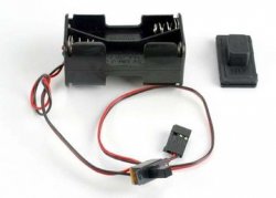 TRAXXAS Battery Holder with On/Off Switch (Rubber Cover)