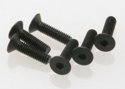 TRAXXAS Screws M4x15mm Countersunk Hex Socket (6)