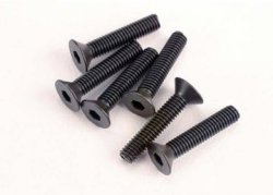 TRAXXAS Screws M3x15mm Countersunk Hex Socket (6)