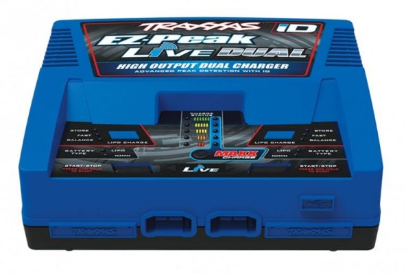 TRAXXAS (422973G) EZ Peak Live Dual 26A NiMH/LiPo Charger Auto i