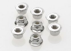 TRAXXAS Lock Nut Flanged M4 Steel (8)