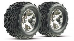 TRAXXAS Tires & Wheels Talon/All-Star Chrome 2.8" (2)