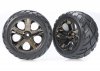 TRAXXAS Tires & Wheels Anaconda/All-Star Black Chrome 2,8" (2)