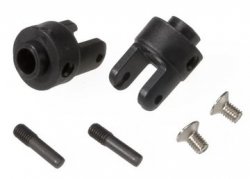 TRAXXAS (424628R) Differential Output Yokes Black (2)