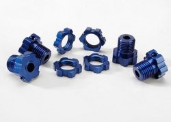 TRAXXAS Wheel Hub & Nuts 17mm Aluminium Blue (4)