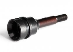 TRAXXAS Stub axle, front, steel­splined constant v