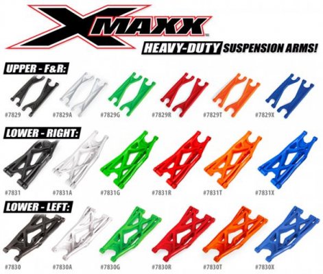 (image for) TRAXXAS (427829R) Suspension Arm Upper F/R R/L HD Red (2) X