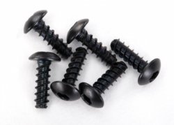 TRAXXAS Screws 2.6x8mm Self-Tapping Button-head Hex Socket (6)