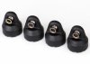 TRAXXAS Shock Caps Black (for Shock #8360) (4)