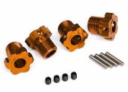 TRAXXAS Wheel Hubs Splined 17mm Orange (4)