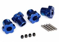 TRAXXAS Wheel Hubs Splined 17mm Blue (4)