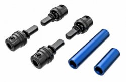 TRAXXAS Driveshafts Center Steel/Alu Set Complete Blue TRX-4M