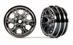 TRAXXAS Wheels Spider Black Chrome 10in (2)