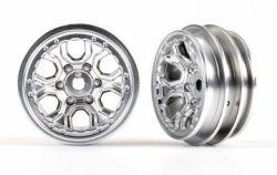 TRAXXAS Wheels Spider Satin Chrome 10in (2)