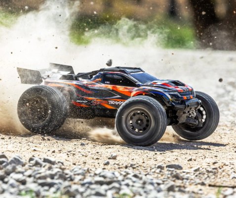 (image for) TRAXXAS Mini XRT RTR TQi VXL-3s Orange - USB-C Charger, 2s Li-Po