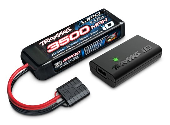 (image for) TRAXXAS Mini XRT RTR TQi VXL-3s Orange - USB-C Charger, 2s Li-Po