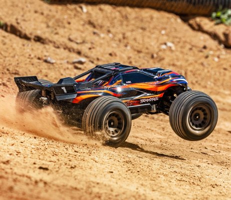 (image for) TRAXXAS Mini XRT RTR TQi VXL-3s Orange - USB-C Charger, 2s Li-Po