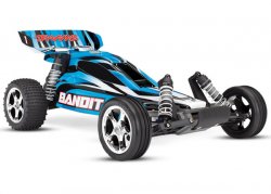 TRAXXAS Bandit 2WD 1/10 RTR TQ Blue - w/o Battery & Charger