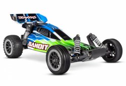 TRAXXAS Bandit 2WD 1/10 RTR TQ Green with USB-C charger/Battery