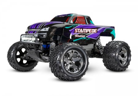 TRAXXAS Stampede 2WD 1/10 RTR TQ Purple LED with Battery/Charger